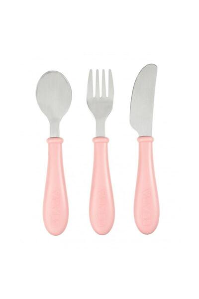 Beaba Set 3 tacamuri inox - Roz