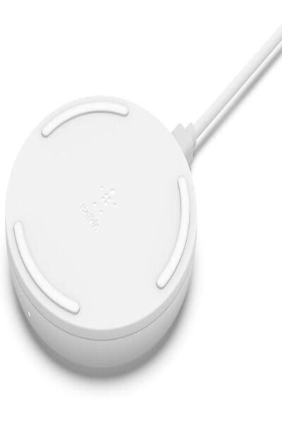Belkin لوحة شحن لاسلكية، 10 وات لأجهزة iPhone وSamsung وGoogle والمزيد - أبيض