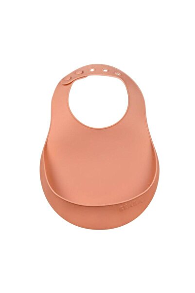 Beaba Σαλιάρα σιλικόνης Beaba Terracotta