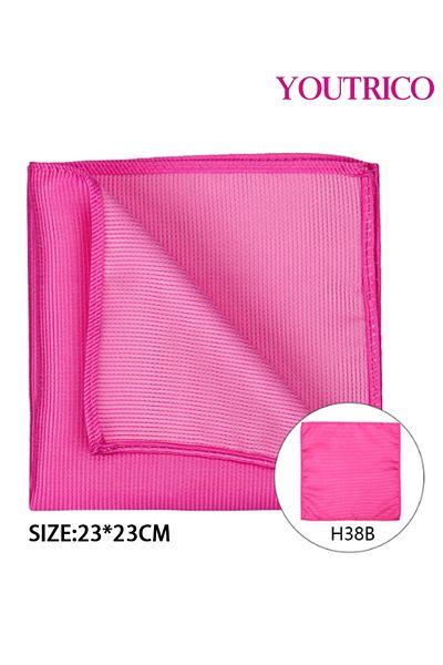 Youtrico Handkerchief-23*23cm,Suit Jacket with Pocket Collar-Foldable Polyester Silk,Portable