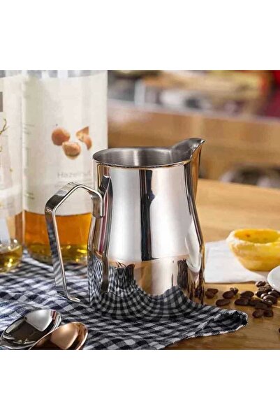 artizanmutfak Paslanmaz Çelik Süt Potu | Barista Pitcher Oluklu | Süt Potu Pr...