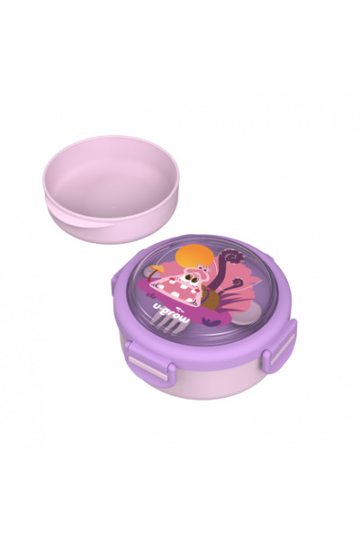 U-Grow Caserola termica cu lingurita si furculita U-Grow A-1418PP (Mov)