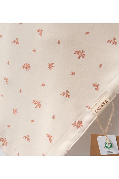 Cassiope Organic 100% Cotton Floral Baby Blanket