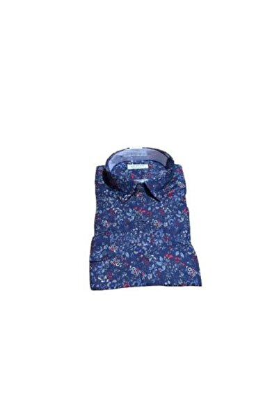 OEM Camasa pentru barbati, Slim fit, Model floral, BZN