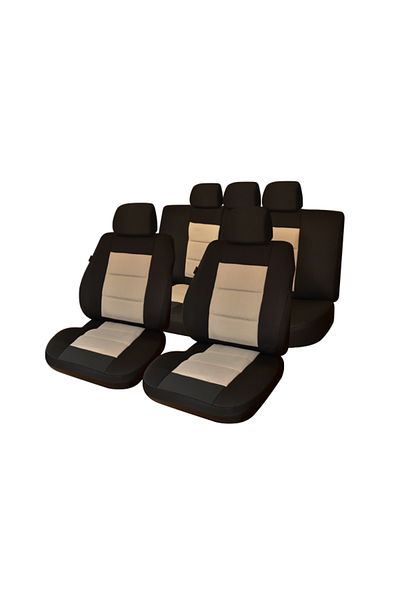 Umbrella Set Huse Scaun Premium Lux Negru-Bej Umb3
