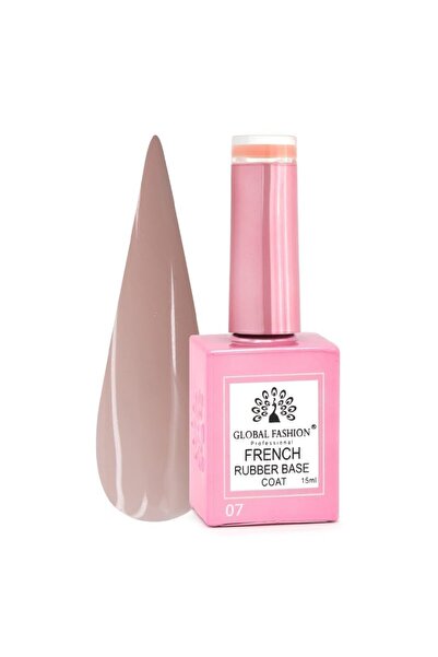 global fashion Professional French Rubber Base Coat 15ml – Chip-Resistant, Lo...