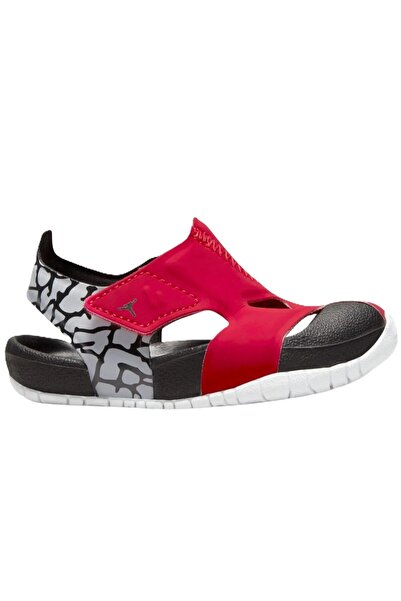 Nike Jordan Flare Cırtlı Bebek Sandalet Siyah Bordo
