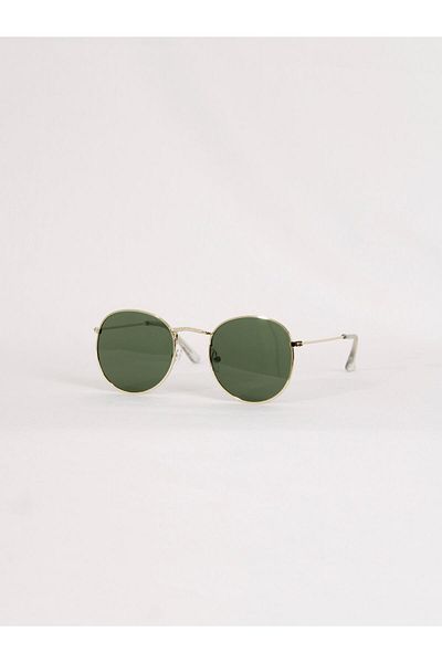 Maldia Shop Unisex Round Green Sunglasses