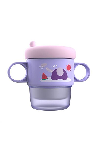 U-Grow Θερμός κούπα U-Grow με λαβές και καπάκι, 250 ml, Μωβ