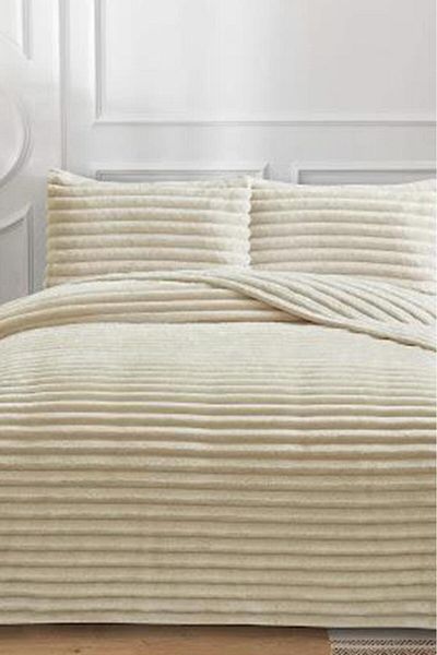 Çeyiz Diyarı Cuvertură de pat Eterna Plush Single 180x240 Cm Bej