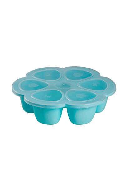 Beaba Recipient ermetic silicon multiportii, Beaba Blue