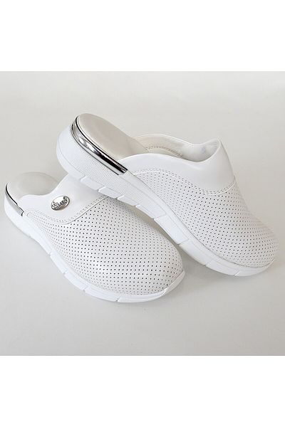 Nur Ortopedi White Perforated Comfort Sole Orthopedic Sabo Doctor Nurse Hospital Cook Slippers