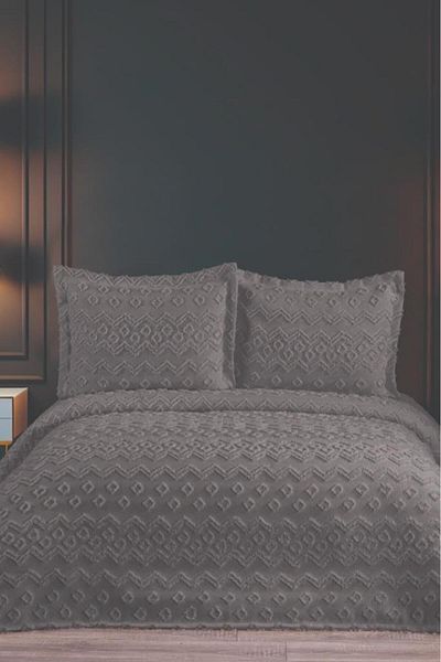 Çeyiz Diyarı Karita Soft Double Pique Set Anthracite