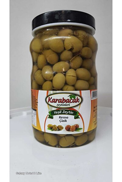 KARABACAK YEŞİL ZEYTİN KIRMA DOMAT NET:1000 GR - BRÜT.1150 GR