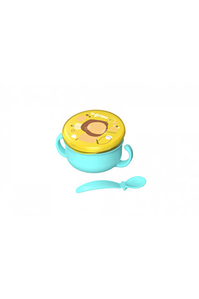 U-Grow Bol 2 in 1 pentru snackuri U-grow, 380 ml, Albastru