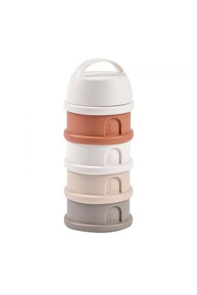 Beaba Recipient lapte praf 4 compartimente Beaba Cotton Terracotta