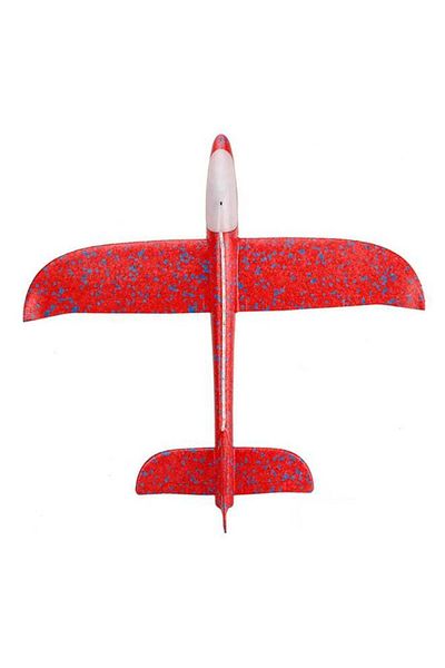 huitich Hand Throwing Foam Airplane With Head and Body LED Lights Toy 48x16x6cm