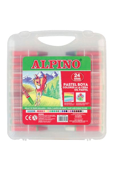 Alpıno Alpino 24 Pastel Crayons with Plastic Bag