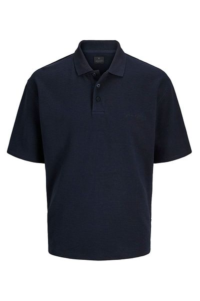 Jack & Jones Men's Button Closure Polo Neck T-Shirt - Blaryan