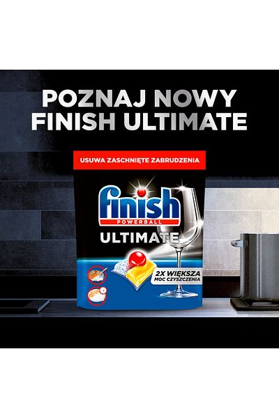 Finish Ultimate All in 1 Dishwasher Caps Lemon 100pcs.