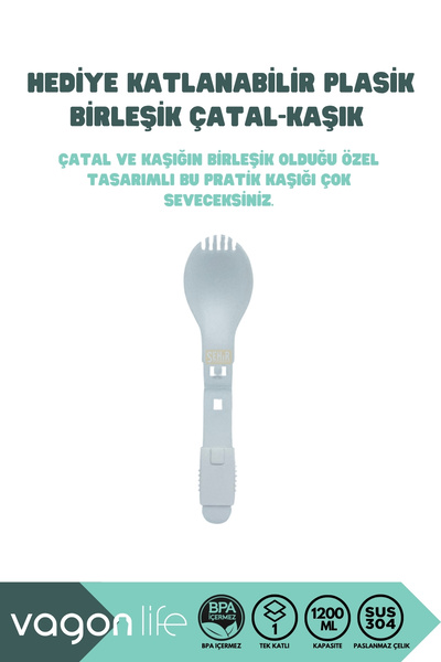 Vagonlife Bento 1200ml Lunchbox New Collection Single Layer 4 Compartments and Steel Sefer Bowl Food Box