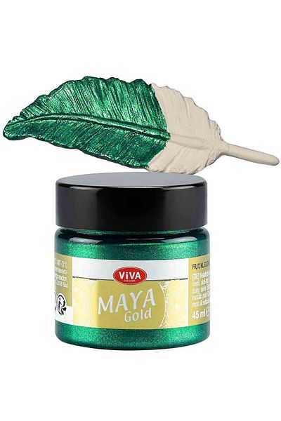 Viva Decor Vopsea acrilică metalică lucioasă Maya-Gold VIVA DECOR, 45ml Cyan închis
