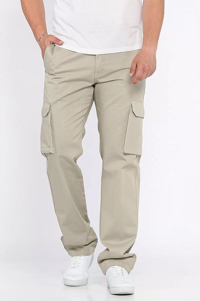 MİSHAR İTALİA Stone Cargo Pocket Pipe Leg Men's Trousers