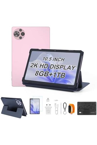 CIDEA C idea 10.5 inch Tablet, Android 14 Tablet PC, 8GB RAM + 1TB ROM, Dual 5G LTE SIM, 2K 1200x2000 Disp