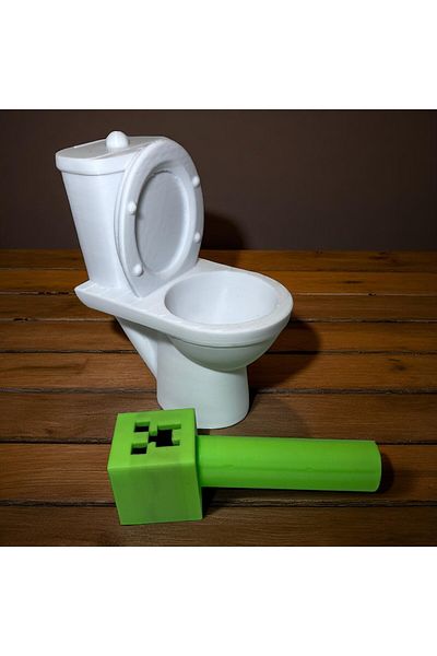 poptoons Creeper Skibidi Toilet Figure – 9cm Fun Design