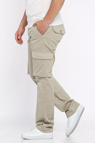 MİSHAR İTALİA Stone Cargo Pocket Pipe Leg Men's Trousers