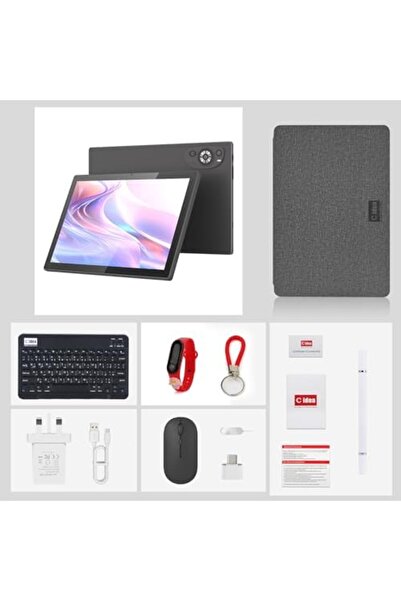 CIDEA C idea 10.1 Inches Tablet, Android 14 Tab, 5G Tablet Dual SIM 8GB RAM 1TB ROM, 10000mAh Battery With