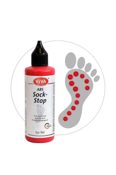 Viva Decor Vopsea antiderapantă pentru șosete și textile ABS Sock-Stop VIVA D...