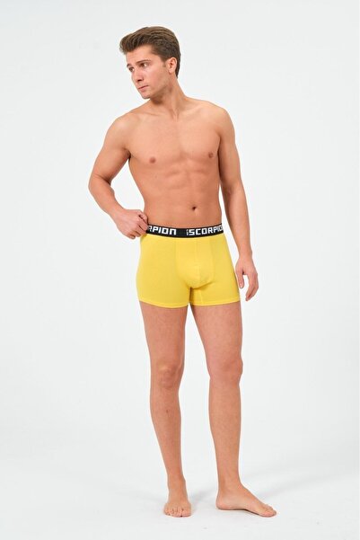 Plus Scorpion 95% Cotton 5% Elastane Lycra Multicolored Underpants for Men – Special Box of 6