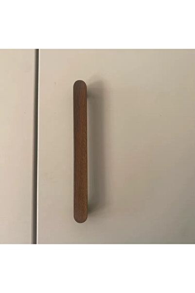 ka tasarım Wooden Handle, Set of 2, Solid Wood Furniture Handle, Drawer Handle, 30mm Thickness