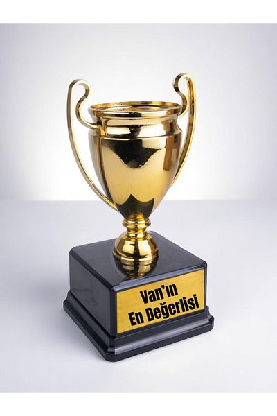 lili hediyelik Van's Highest Rated Written Award Success Championship Trophy 23 cm Vanliya Gift