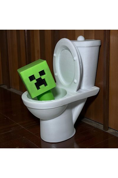 poptoons Creeper Skibidi Toilet Figure – 9cm Fun Design