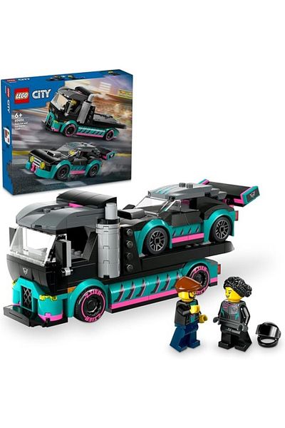 ShopZum City Racing Car and Car Carrier Truck 60406-6 Years and Above Girls and Boys