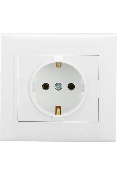 STOREMAX Laurel Grounded Socket, White