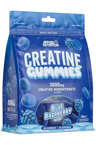 applied nutrition Creatine Gummies - 3000mg Creatine Monohydrate per Serving - 80 Chewable Vegan Gum