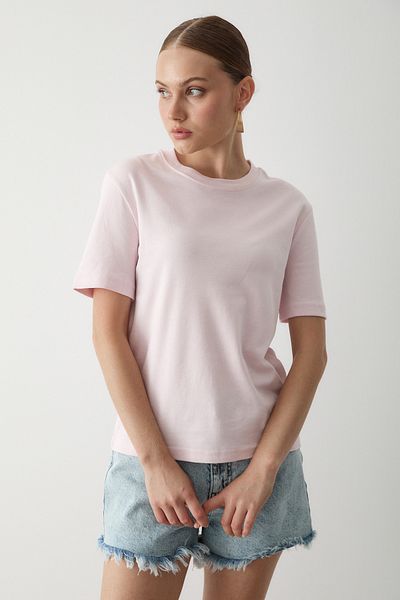 Laluvia Rosa Basic-T-Shirt – 1075
