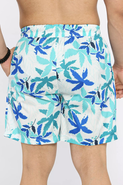 MİSHAR İTALİA Ανδρικό μαγιό με ψηφιακή εκτύπωση Mint με τσέπες