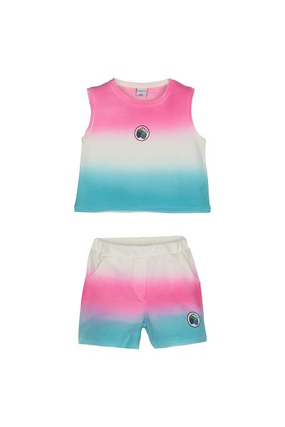 LOVETTI Girls' Blackberry Printed Two Thread Bottom Top Set