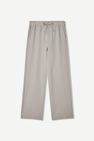 Bershka Straight-fit tailored jogging trousers