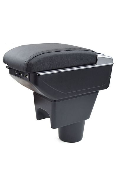 AVR AVR® armrest for Dacia Duster 1 (04.2010-2017) model 7H, black, eco-leather, with USBs