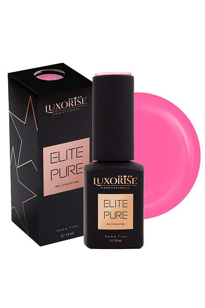 LUXORISE Oja semipermanentă Hema Free LUXORISE ELITE PURE - Roz fluorescent, 15ml