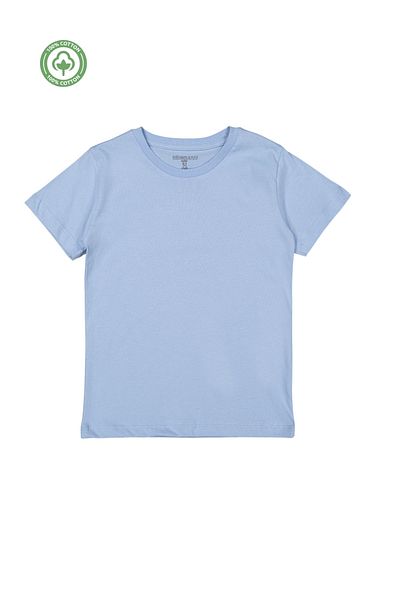 Divonette Girls Boys Unisex Kids Set of 4 Plain Short Sleeve T-Shirts - Children's Clothing