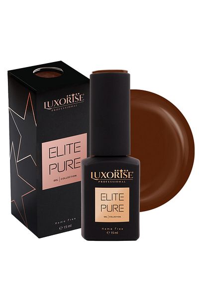 LUXORISE Oja semipermanentă fără Hema LUXORISE ELITE PURE - Espresso Elegance, 15ml