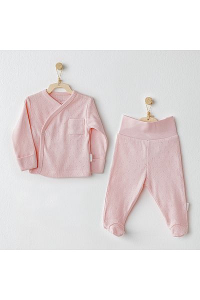 andywawa Baby Zibin Set 2 Pcs Side Snap Set Jacquard Basic