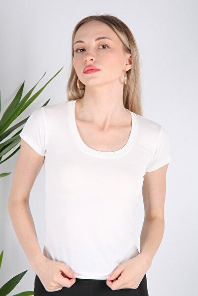 VeniLife Μπλουζάκι με τετράγωνο γιακά