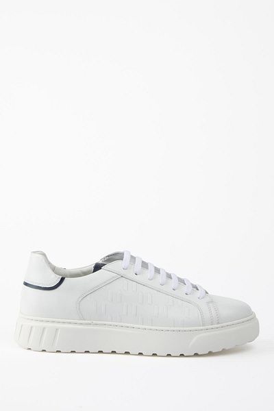 Galliano Shoes Malta Genuine Leather White Soft Printed Eva Ready Sole Sneaker